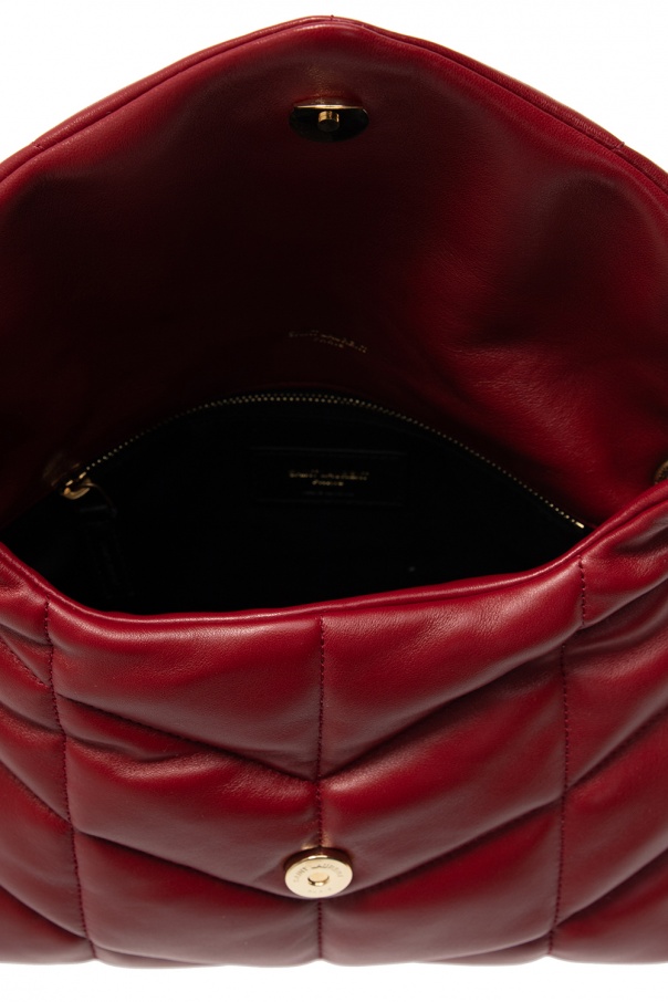 Saint Laurent Loulou leather shoulder bag - Red 'Puffer